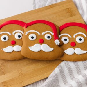 Gingerbread Christmas Santa Face