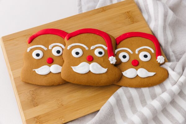 Gingerbread Christmas Santa Face